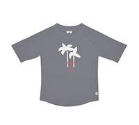 LÄSSIG Kurzarm-Rashguard-Badeanzug, separat erhältlich, Palms Grey, 3-6 Monate, Unisex-Kinder