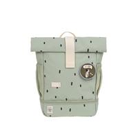 LÄSSIG Kindergartenrucksack Kinderrucksack Rolltop mit Brustgurt wasserabweisend, 11 Liter/Mini Rolltop Backpack Happy Prints Oliv