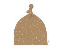 Lässig Beanie-Mütze aus Bio-Baumwolle - Dots Curry - Gr. 50/56 + 0,30€ Cashback auf Deine nächste Bestellung