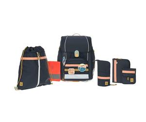 Lässig - Lässig Schulranzen Set 7-teilig Boxy - Unique Ocean, Dunkelblau
