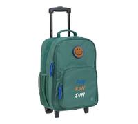 LÄSSIG Kinderkoffer Trolley Reisekoffer mit Teleskopstange und Rollen für Kinder Handgepäck/Trolley Dark Green