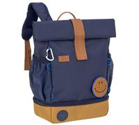 LÄSSIG Kindergartenrucksack Kinderrucksack Rolltop mit Brustgurt wasserabweisend, 11 Liter/Mini Rolltop Backpack navy
