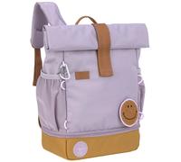 LÄSSIG Kindergartenrucksack Kinderrucksack Rolltop mit Brustgurt wasserabweisend, 11 Liter/Mini Rolltop Backpack lilac