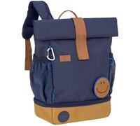 LÄSSIG Kindergartenrucksack Kinderrucksack Rolltop mit Brustgurt wasserabweisend, 11 Liter/Mini Rolltop Backpack navy