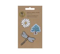 Lässig - Motiv-Buttons Textile Woven Sticker Stick On Nature Multicolor, 3 TEILIG