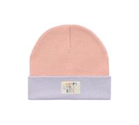Lässig Mütze GOTS Beanie 52/56 peach/pastel lilac