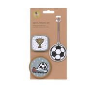 Lässig Patches und Anhänger 3er Set - Fußball
