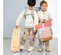 LÄSSIG Rolltop-Kinderrucksack Sunny Explorer Rosa