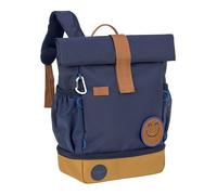 LÄSSIG Kindergartenrucksack Kinderrucksack Rolltop mit Brustgurt wasserabweisend, 11 Liter/Mini Rolltop Backpack navy