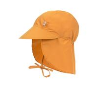 LÄSSIG Baby Kinder Schirmmütze mit UV-Schutz und langem Nackenschutz/Sun Protection Flap Hat gold, 3-6 Monate, Größe: 43/45