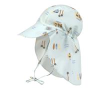 Lässig Schirmmütze mit Nacken- und UV-Schutz Strand 50 mint/bunt