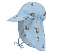 Lässig Schirmmütze mit Nackenschutz LSF Sun Protection Flap Hat - Crocodile - Sky Blue - Gr. 46/49