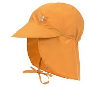 LÄSSIG Baby Kinder Schirmmütze mit UV-Schutz und langem Nackenschutz/Sun Protection Flap Hat gold, 3-6 Monate, Größe: 43/45