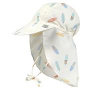 Lässig Schirmmütze mit Nackenschutz LSF Sun Protection Flap Hat - Surfboards - Sea Salt - Gr. 43/45