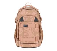 BOLD Lässig Schulrucksack mit Reflektoren und höhenverstellbarem Rückenteil/School Backpack Bold Leaves caramel