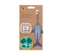 LÄSSIG Anhänger und Patches Set (3 Stk.) mit Druckknopf/School Patches Set Planet