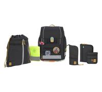 Lässig Schulranzen-Set Boxy Unique – 7-teilig – Schwarz