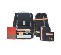 LÄSSIG School Set Boxy Unique - Schulranzen 7tlg. Dark Blue Ocean Edition