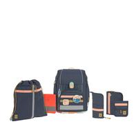 Lässig Schulranzen Set 7-teilig, Boxy Unique dark blue Ocean Edition