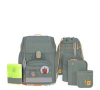 LÄSSIG 7-teiliges Schulranzen Set Kinder/School Set Boxy Unique Letters Green