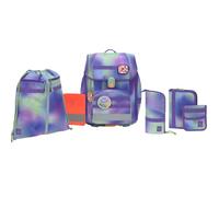 Lässig Schulranzen Boxy Unique Gradient Green Purple 7 tlg.