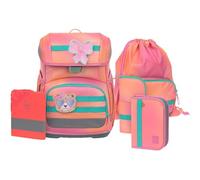 LÄSSIG Schulranzen Regenhülle Light Unique School Set 7-teilig Sunset Pink apricot
