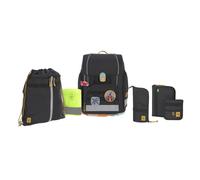 LÄSSIG 7-teiliges Schulranzen Set Kinder/School Set Boxy Unique Schwarz