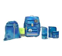 Lässig Schulranzen Set 7-teilig Boxy - Unique Gradient, Grün Blau
