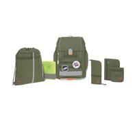 Lässig Schulranzen Set 7-teilig, Boxy Unique olive