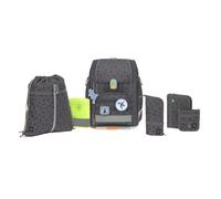 Lässig Schulranzen Set 7-teilig, Boxy Unique Speckles anthracite