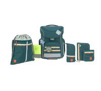 Lässig Schulranzen Set 7-teilig, Slim Unique dark green