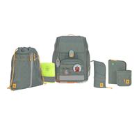 LÄSSIG 7-teiliges Schulranzen Set Kinder/School Set Boxy Unique Letters Green