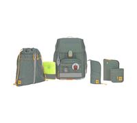 LÄSSIG 7-teiliges Schulranzen Set Kinder/School Set Boxy Unique Letters Green