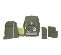 Lässig Schulranzen Set 7-teilig, Boxy Unique olive