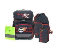 Lässig Schulranzen-Set Light, Unique Football deep blue