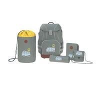 Lässig Schulranzen Adventure Bus (Set, 5 tlg.) Einheitsgröße grau Kinder Schul-Sets Schultaschen Taschen Rucksäcke Einheitsgröße olive