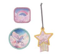LÄSSIG Schulranzen-Zubehör School Patches Set 3-teilig Unicorn Star mehrfarbig