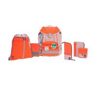 Lässig Schulranzenset Unique Rose Neon-Orange, 7-teilig