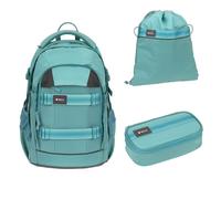 Lässig Schulrucksack Bold Origin Aqua 3 tlg