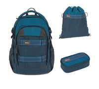 Lässig Schulrucksack Bold Origin Dark Blue 3 tlg