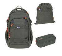 Lässig Schulrucksack Bold Origin dark olive 3 tlg