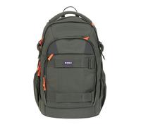 LÄSSIG Schulrucksack mit Reflektoren und höhenverstellbarem Rückenteil/School Backpack Bold Dark Olive