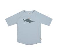 LÄSSIG Schwimmshirt Badeshirt Kurzarm Splash & Fun Whale Light Blue, 07-12 Monate Gr. 74/80