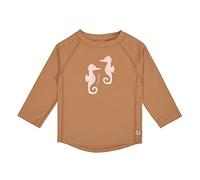 LÄSSIG Schwimmshirt Badeshirt Langarm Splash & Fun Seahorse Caramel, 19-24 Monate Gr. 92