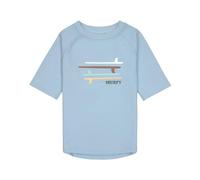LÄSSIG Splash & Fun Baby und Kind Kurzarm Badeshirt Schwimmshirt Rashguard mit UV-Schutz - Surfboards Sky Blue, 25-36 Monate, Größe 98