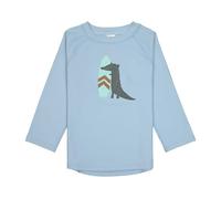 LÄSSIG Splash & Fun Baby und Kind Langarm Badeshirt Schwimmshirt Rashguard mit UV-Schutz - Crocodile Sky Blue, 19-24 Monate, Größe 92