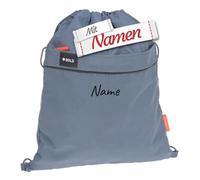 LÄSSIG Sportbeutel mit Namen personalisiert für Schule & Training, Turnbeutel für Kinder & Jugendliche, robust für Sport & Schwimmen, Geschenk zur Einschulung, Bestickt