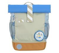 LÄSSIG Kindergartenrucksack Kinderrucksack Rolltop mit Brustgurt wasserabweisend, 11 Liter/Mini Rolltop Backpack Sunny Explorer Green/Blue