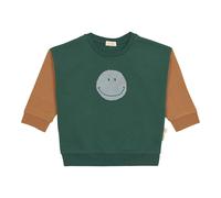 Lässig Sweatshirt Smiley Little Gang 74 grün/braun/hellblau