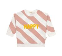 Lässig Sweatshirt Streifen Happy Little Gang 62 natur/rosa